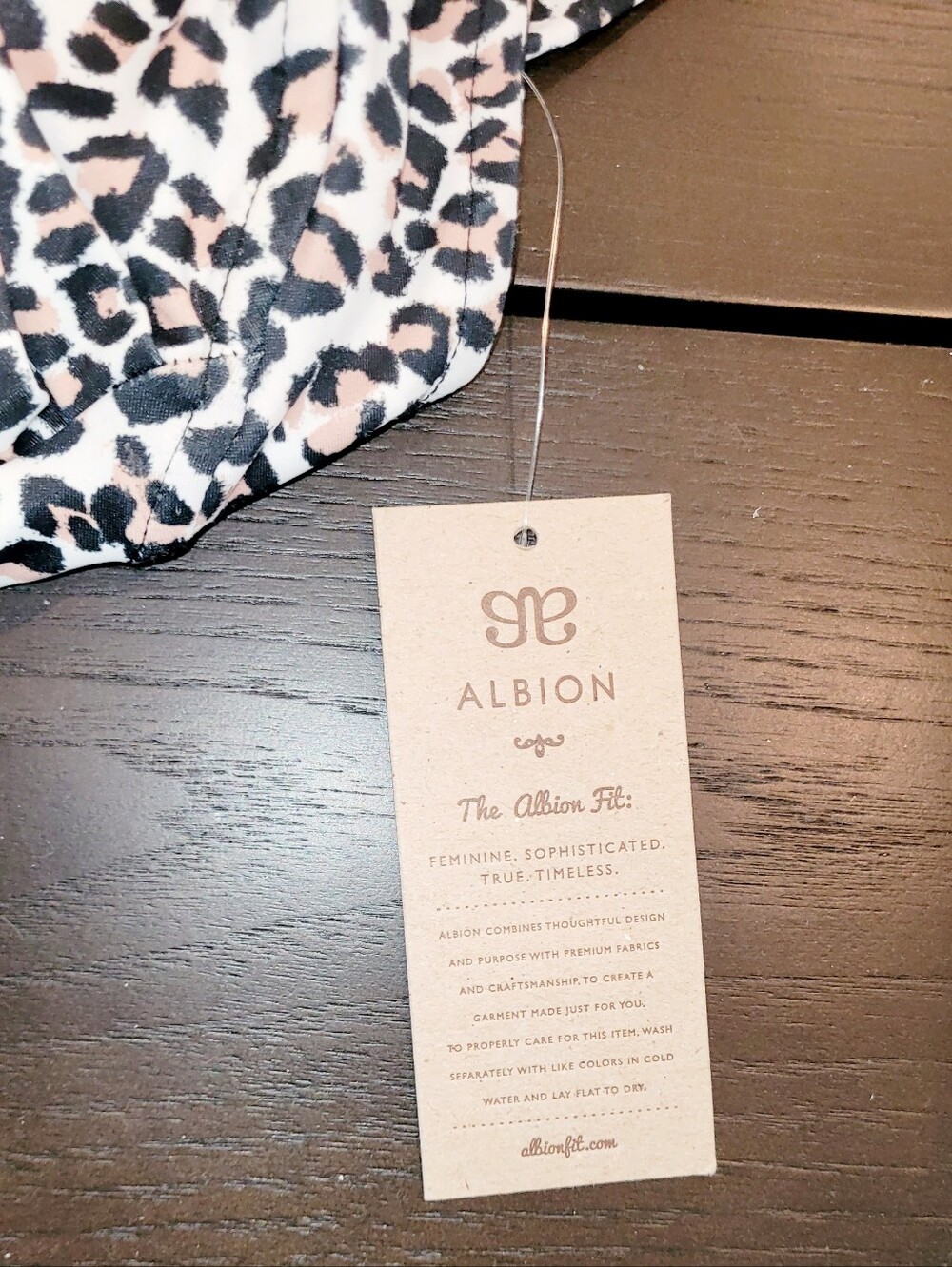 Albion Fit The Savannah One Piece Leopard  Swimsuit - Picture 10 of 11